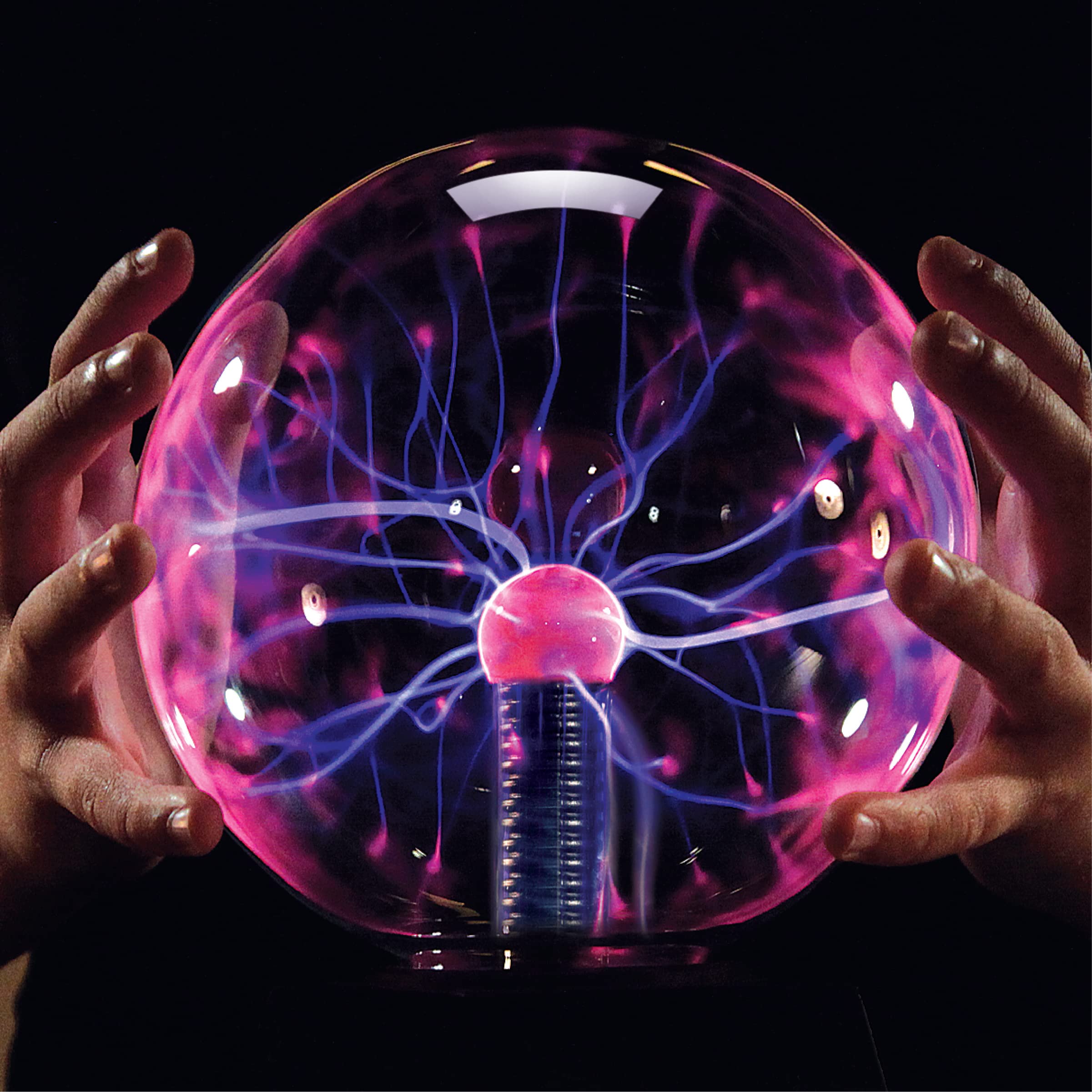 Discovery™ Plasma Globe Lamp, Touch & Sound Sensitive Lightning, Interactive Electric Plasma Ball for Hands-On STEM Learning, Plug-in Bedroom & Desktop Decorative lamp