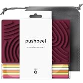 Pushpeel Sensory Activity Board: Silicone Fidget Toy for Calming, Stress, Anxiety, ADHD &amp; Autism | Silent, No Mess | Kids 3+ &amp; Adults | Includes Portable Travel Bag &amp; 11 Strings