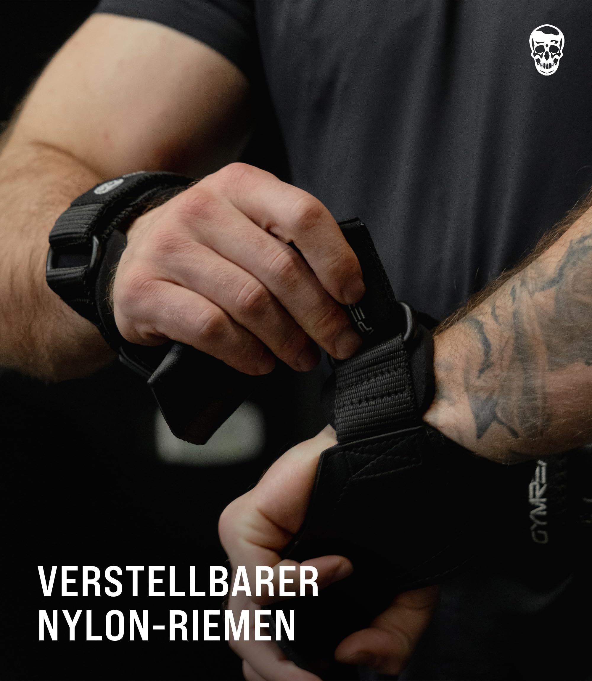 Gymreapers Weight Lifting Grips (Pair) for Heavy Powerlifting, Deadlifts, Rows, Pull Ups, with Neoprene Padded Wrist Wraps Support and Strong Rubber Gloves or Straps for Bodybuilding