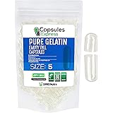 XPRS Nutra Size 5 Empty Capsules - 100 Count Colored Empty Gelatin Capsules - Capsules Express Empty Pill Capsules - DIY Supp