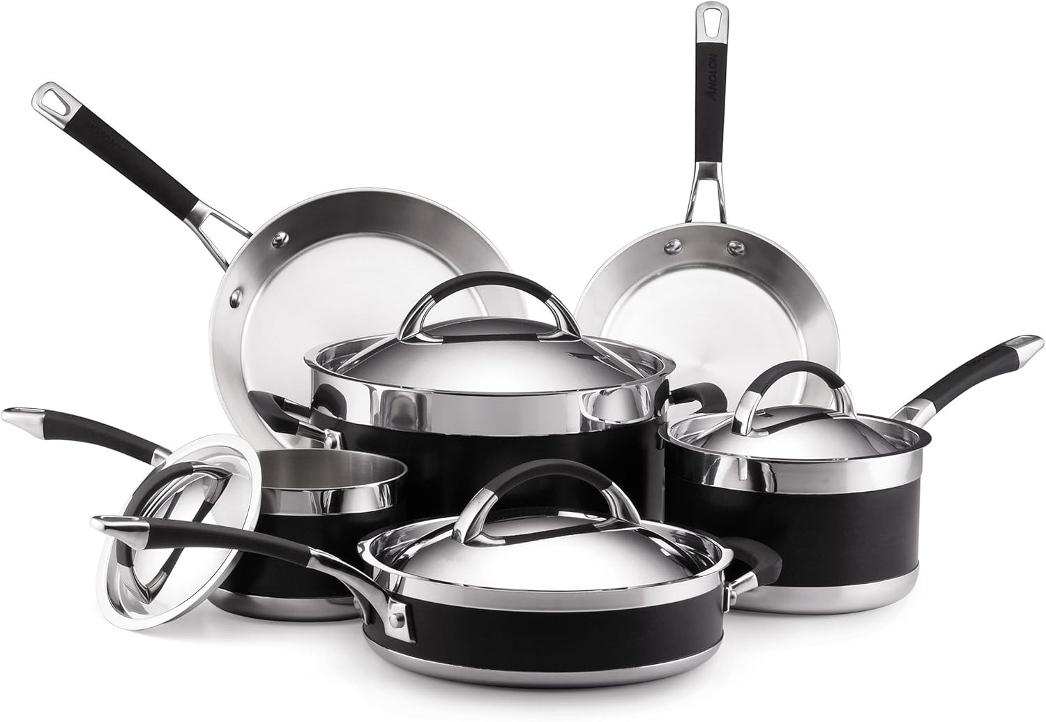 Anolon Ultra Clad Stainless Steel 10-Piece Cookware Set