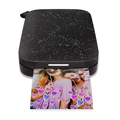 HP Sprocket Portable Photo Printer (2nd Edition) &ndash; Instantly Print 2x3 Sticky-Backed Photos from Your Phone &ndash; [Cherry Tomato] [1AS90A