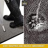 Homatz Hallway Runner Rug Heavy Duty Non-Slip Brown 80x300 cm Dirt Trapper view 4