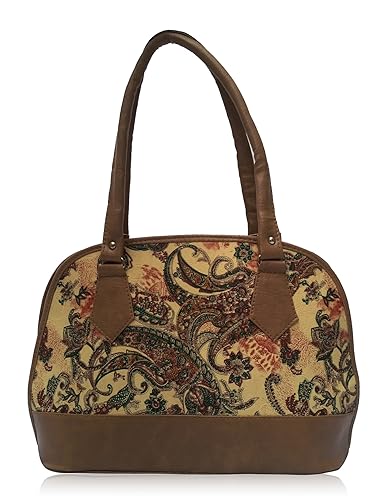 Vintage Premium Ladies Handbag Chocolate(bag 81)