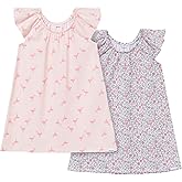 Gerber Baby Girls Toddler Girls' 2-pack Loose-fitting Nightgowns