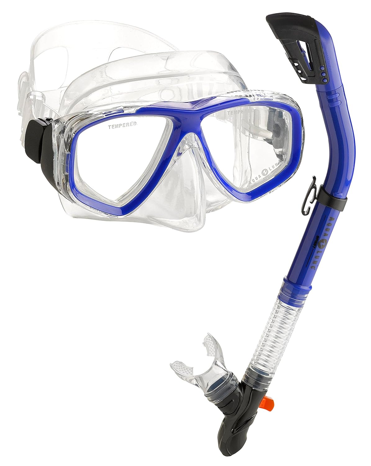 Aqua Lung Sport Scuba Snorkeling NON Purge Mask Dry Snorkel Set eBay