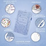 Legend Planner Legend Recipe Book Blank Family Cookbook Hardcover A5 Periwinkle view 2