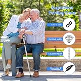 supregear Folding Walking Stick Adjustable Lightweight Cane 85-95 cm view 6