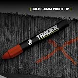 Tracer Construction Lumber Crayon Markers 12 Red Multi Surface Marking Waxy Tip view 5