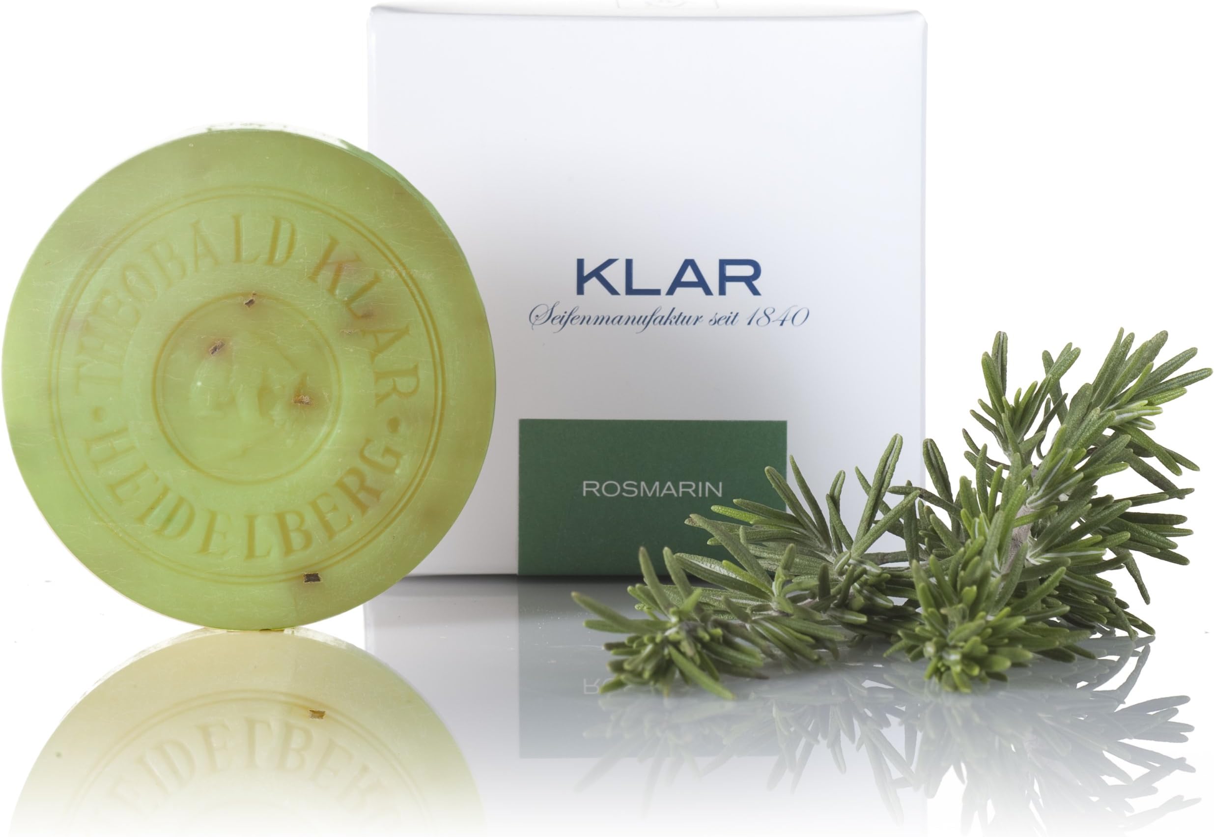 Klar Rosemary Soap by Klar Seifen, 5.3 Ounce (150mg)