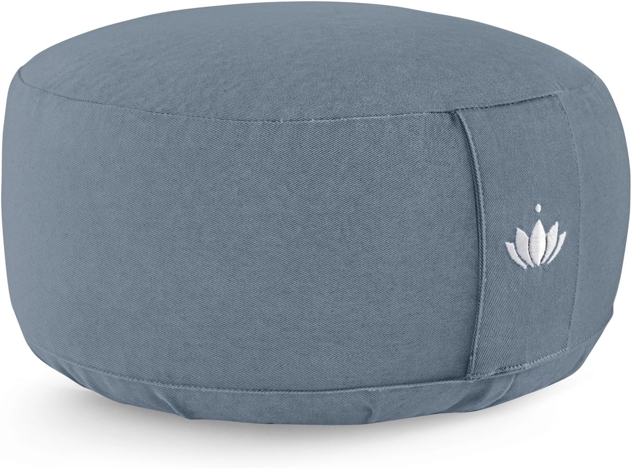 Lotuscrafts Meditation Cushion LOTUS - Height 15 cm - Spelt Filling - Washable Cover Organic Cotton - Floor Cushion Meditation - Yoga Cushion - Meditation Pillow - Yoga Pillow - GOTS Certified