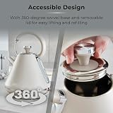 Tower Cavaletto Kitchen Set 1.7L Kettle & 4 Slice Toaster Latte Chrome view 4