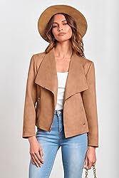 PRETTYGARDEN Women's Faux Suede Jackets 2024 Fall