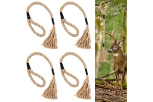 Verdanzia 4Pcs Hemp Rope for Deer, 31 Inch Scent Rope for Deer Hunting, Effective Mock Scrape Rope for Hunting Gifts, Deer Hunting Accessories