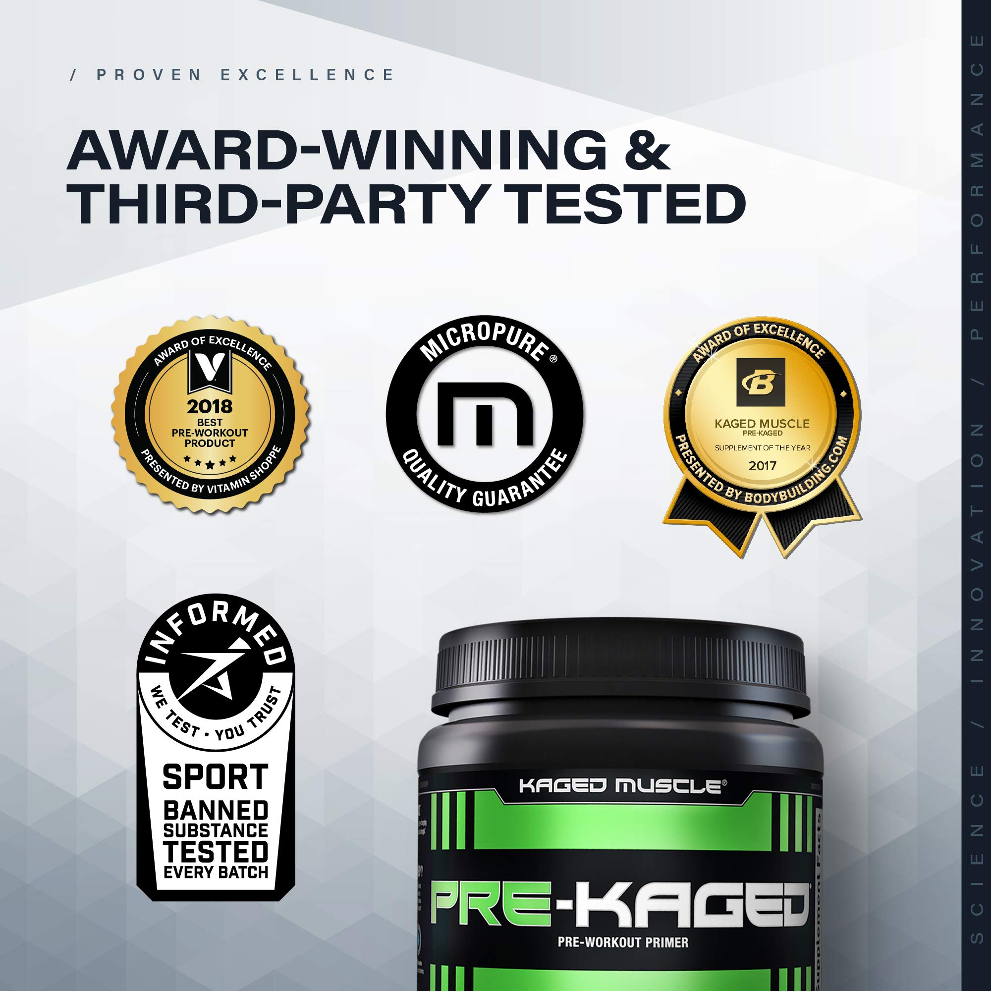 Pre Workout Powder; KAGED MUSCLE Preworkout for Men &amp; Pre