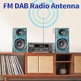 Bingfu DAB FM Radio Antenna 75 Ohm F Adapter Telescopic TV Antenna view 8