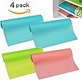 HityTech 4 Pack Refrigerator Mats, EVA Refrigerator Liners Washable Can Be Cut Refrigerator Pads Fridge Mats Drawer Table Placemats/Size 17.7" x 11.8" - Random Colors