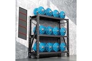 Hzdbhd Garage Shelving Unit Rustproof 50“W Heavy Duty Storage Shelves Easy Assembly 3 Tier Adjustable Metal Steel Utility Shelf Rack Garage Storage Organize for Tools Basement,Warehouse