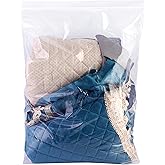 [10 Count] 16'' x 19'' Large 3.5 Gallon Bags for Storage, Heavy-Duty Clear Reclosable Freezer Bags for Food Storage, Food Pre