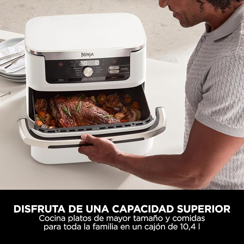 Foodi FlexDrawer, Freidora de Aire con Zona Flex, Blanco