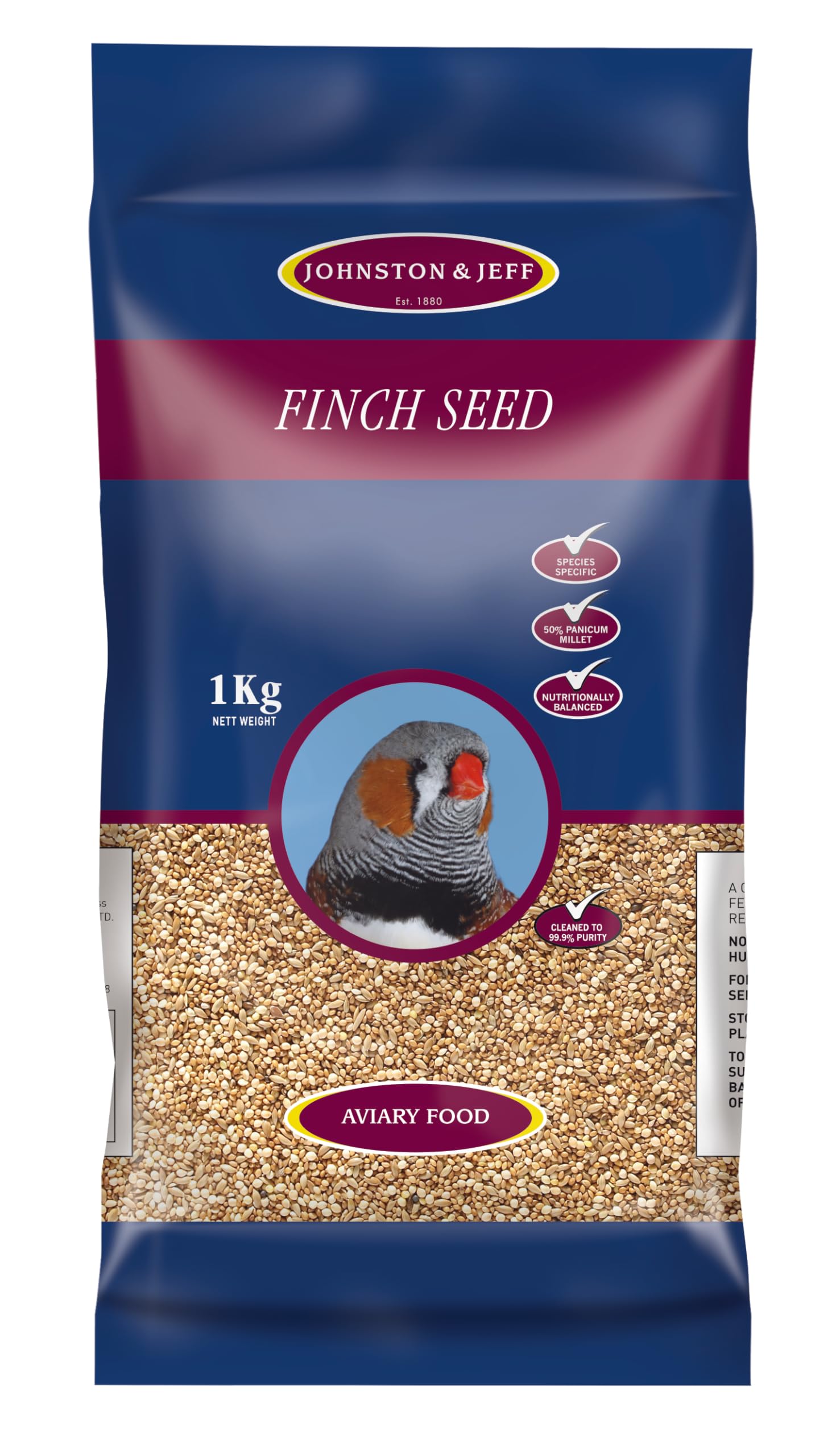 Johnston & Jeff Foreign Finch Seed Bird Food 1kg