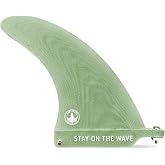 Surfboard Trading Co STCo Premium Volan Fiberglass Center Fin for Longboards, Midlengths, and Paddleboards