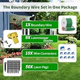 Headley Tools 200m Boundary Cable for Robotic Lawnmower +50 Pegs +10 Connectors view 3