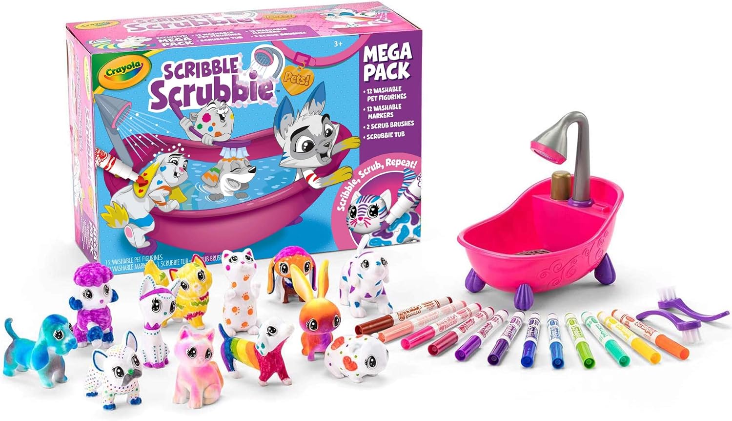 Buy Crayola Mega Scribble Scrubbie Set 