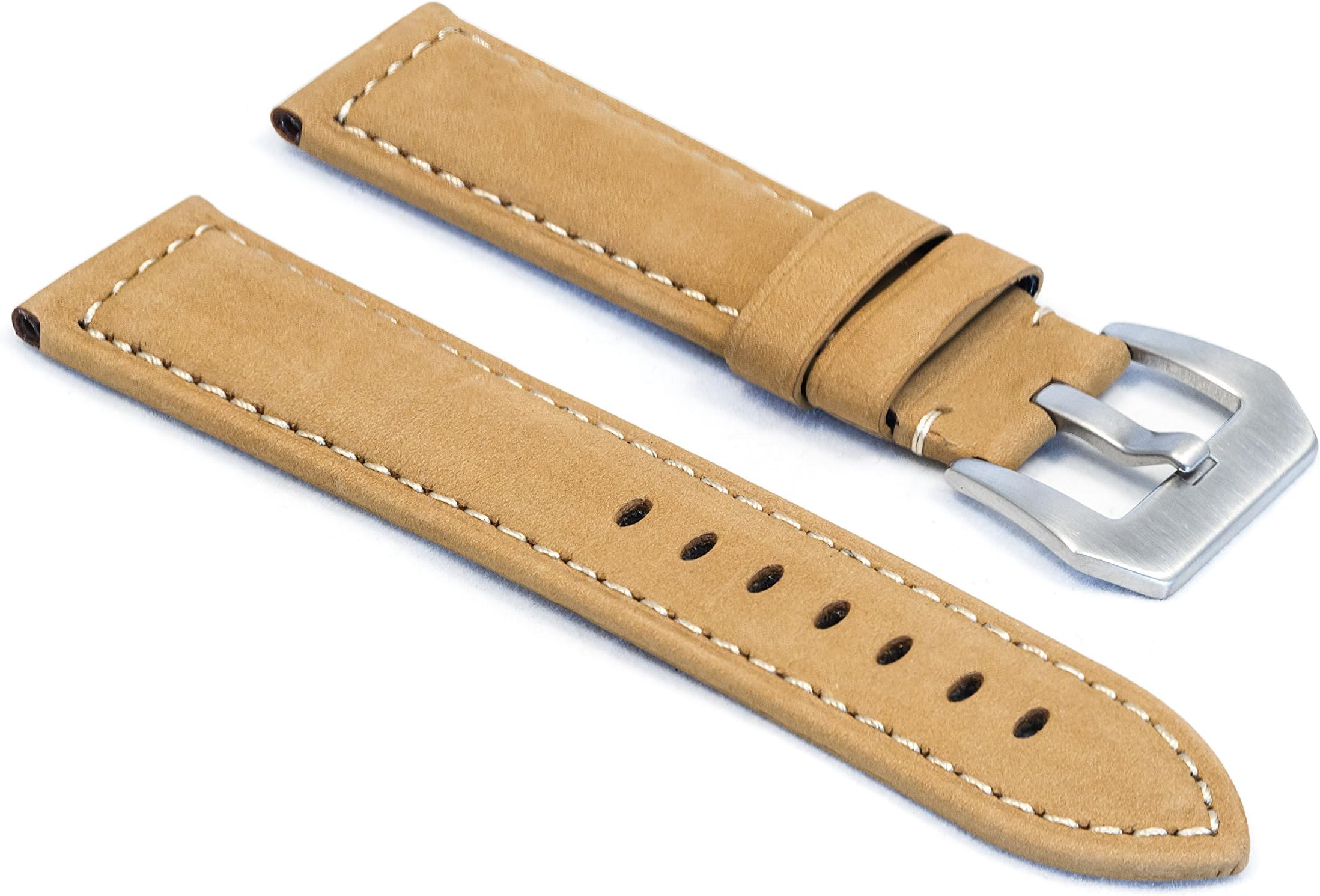 WatchAssassin Soft Flexible Tan Brown Watch Strap 26mm