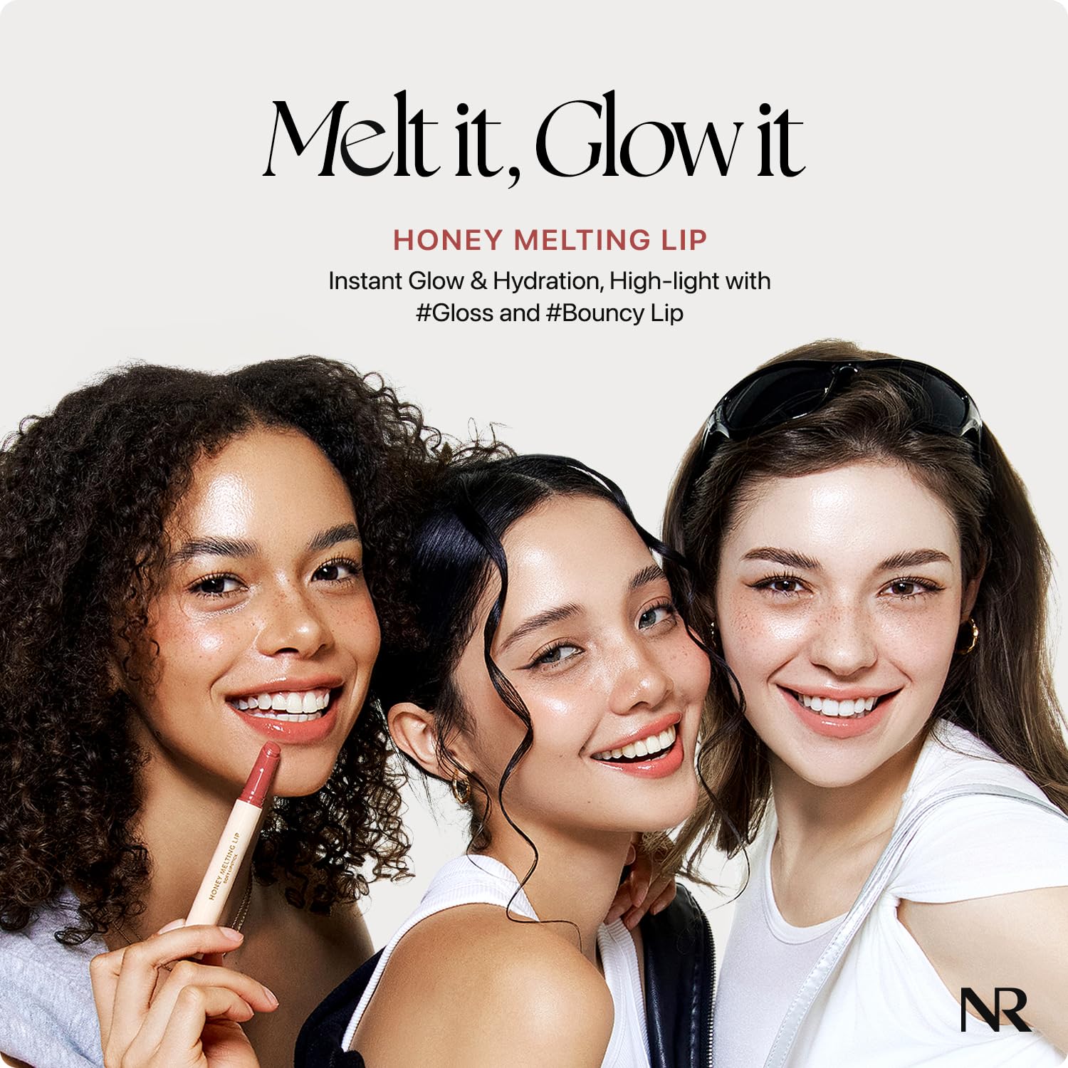 Nature Republic HONEY MELTING LIP (05 PLUM) SOFT LIP STICK, Hydrating Gloss, Moisturizing balms, Sheer tint, Shine & Glowy Finish, korean make up, Stocking Stuffers