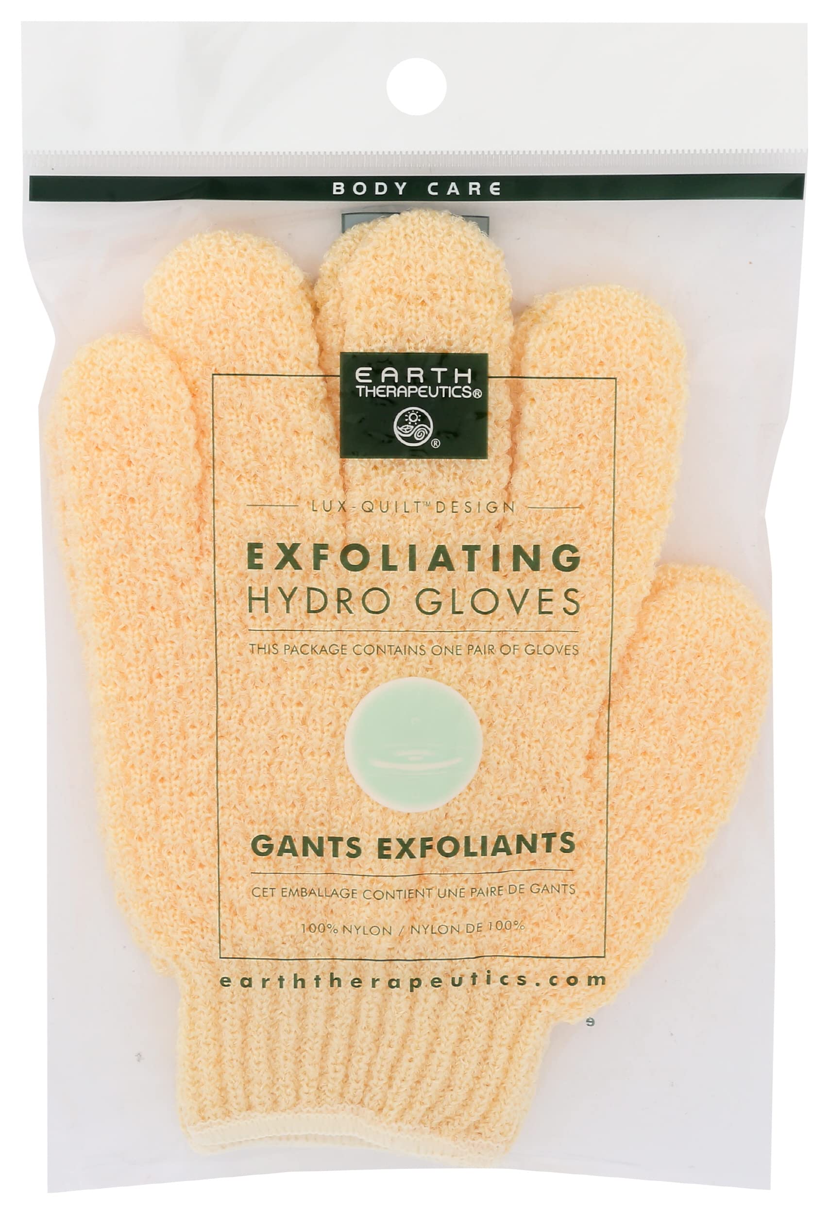 Earth Therapeutics Exfoliating Hydro Gloves, Natural
