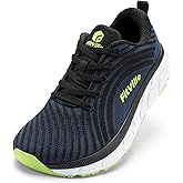 FitVille Wide Walking Shoes for Men Comfortable Lightweight Running Wide Toe Box Shoes for Men Non Slip Cushioned