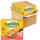 belVita Breakfast Bar Biscuit Sandwiches, Cinnamon Brown Sugar, 30 Packs | with Vanilla Creme, 2 Biscuits Per Pack, No High Fructose Corn Syrup, Artificial Flavors, Colors or Sweeteners