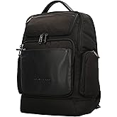 PIQUADRO Schwarz, Men’s Backpack, Schwarz, Taglia unica -, Schwarz, One Size, Casual