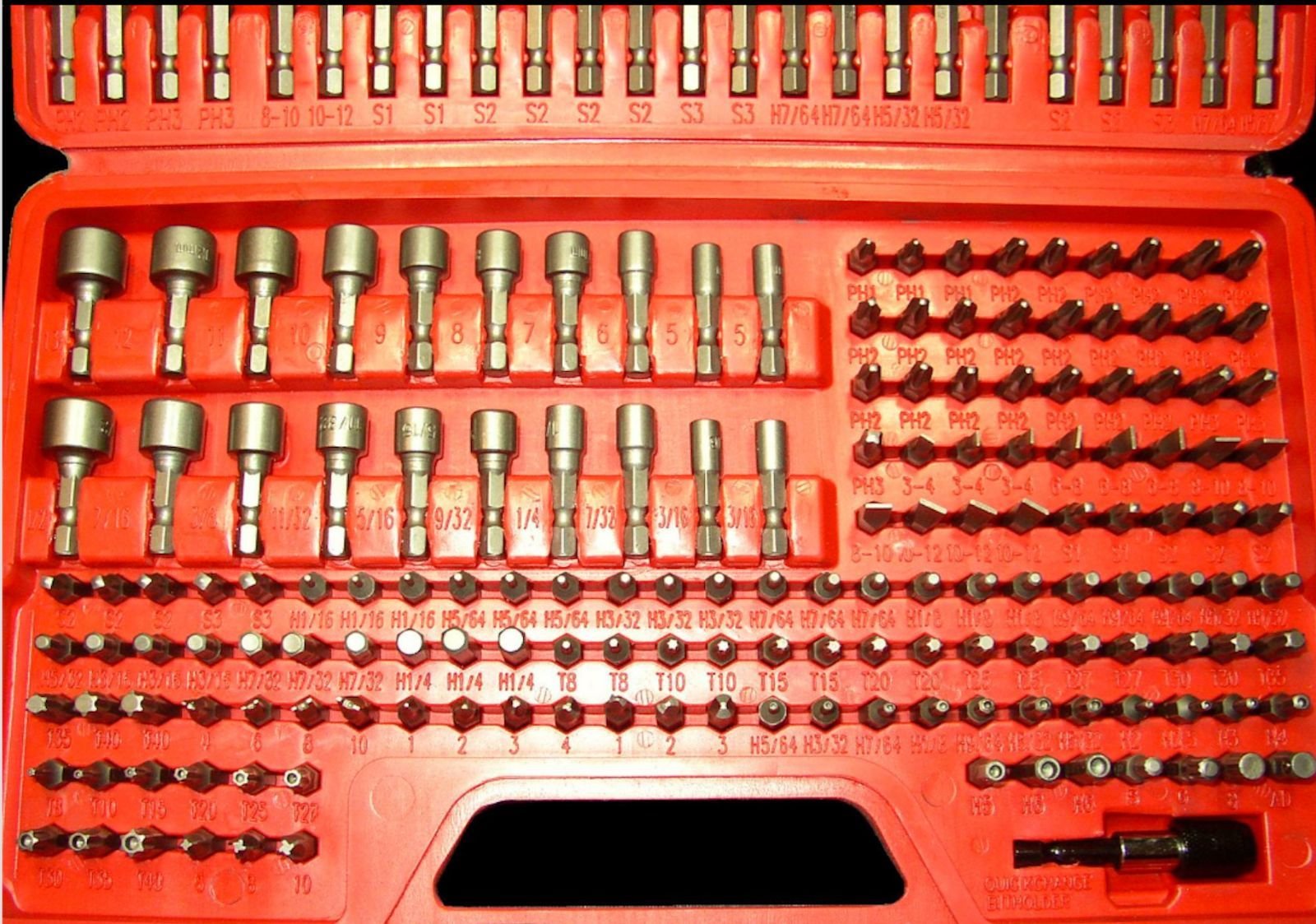 Craftsman Ultimate Screwdriver Bit Set 208 pcs Power Tools Box Case