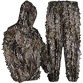 LOOGU Hunting Ghillie Suit, 3D Leafy Camo Suit Military and Shooting Accessories Tactical Gear Clothing