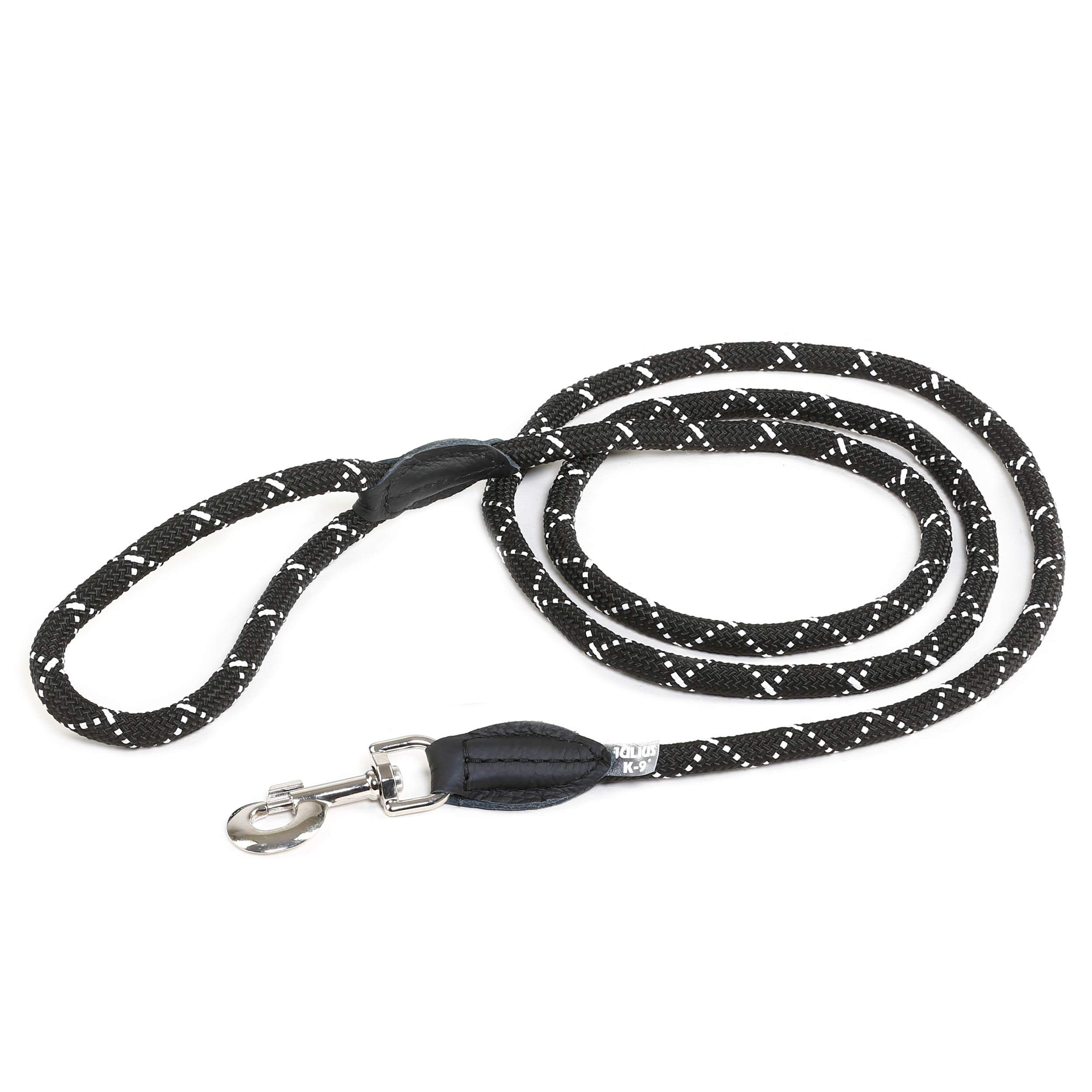 IDC Rope Leash, 12 mm x 2 m, Fluorescent Black