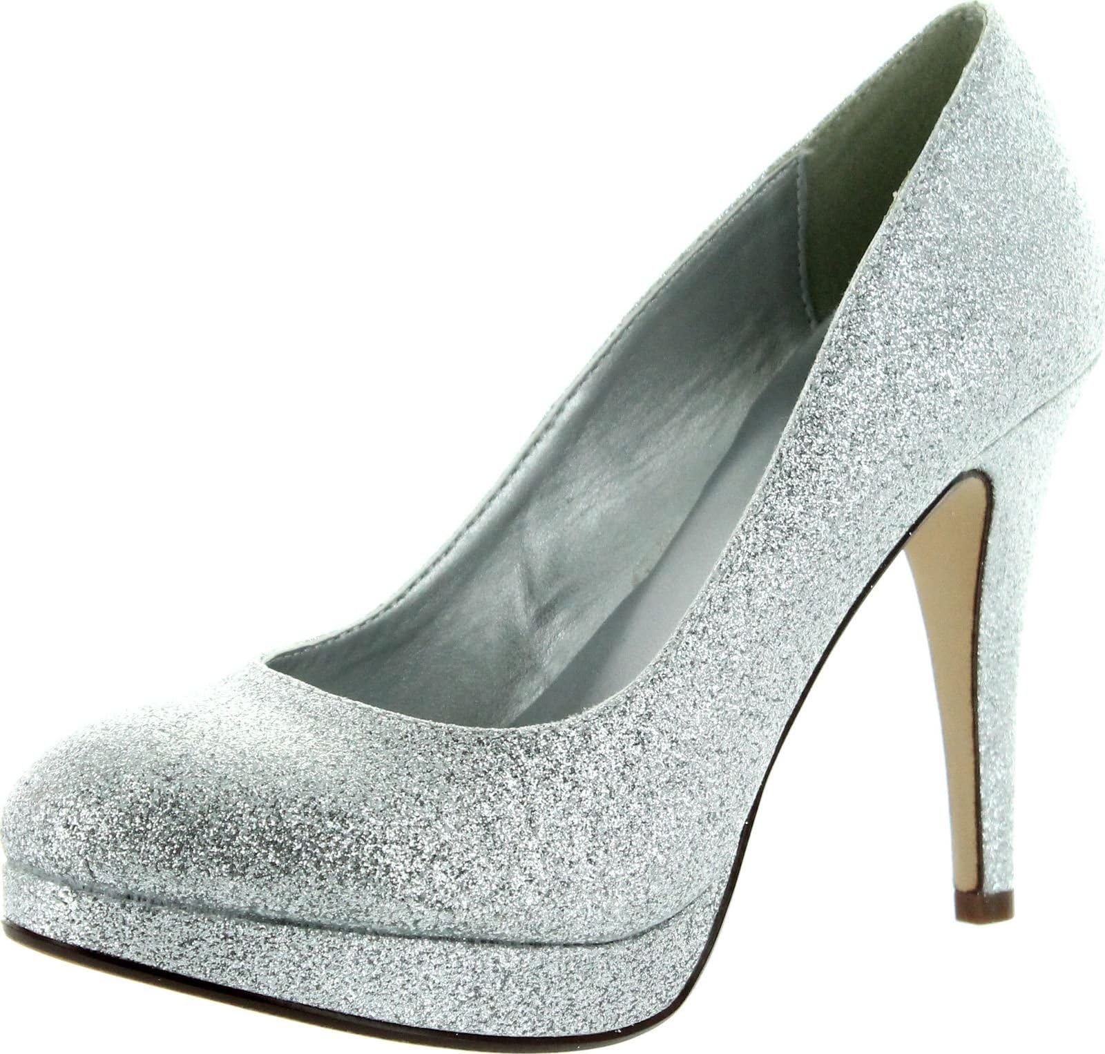 Womens Eiffel Glossy Closed Toe Dress Platform Pump Professional Women Stiletto Heel