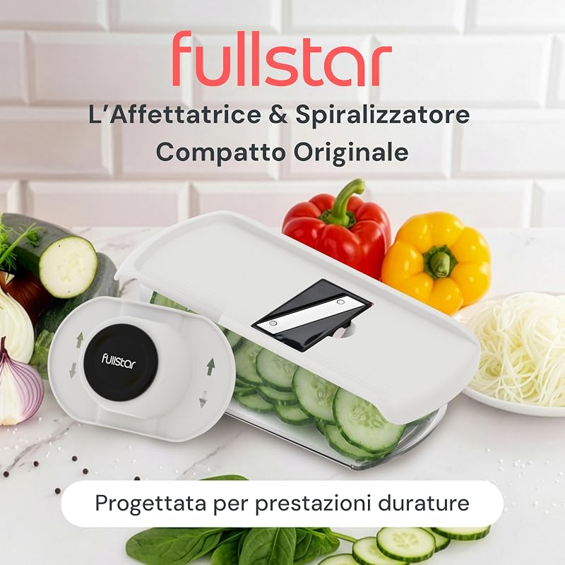 Pro Core - Mandolina per Verdure e Affettatrice Julienne 6-in-1