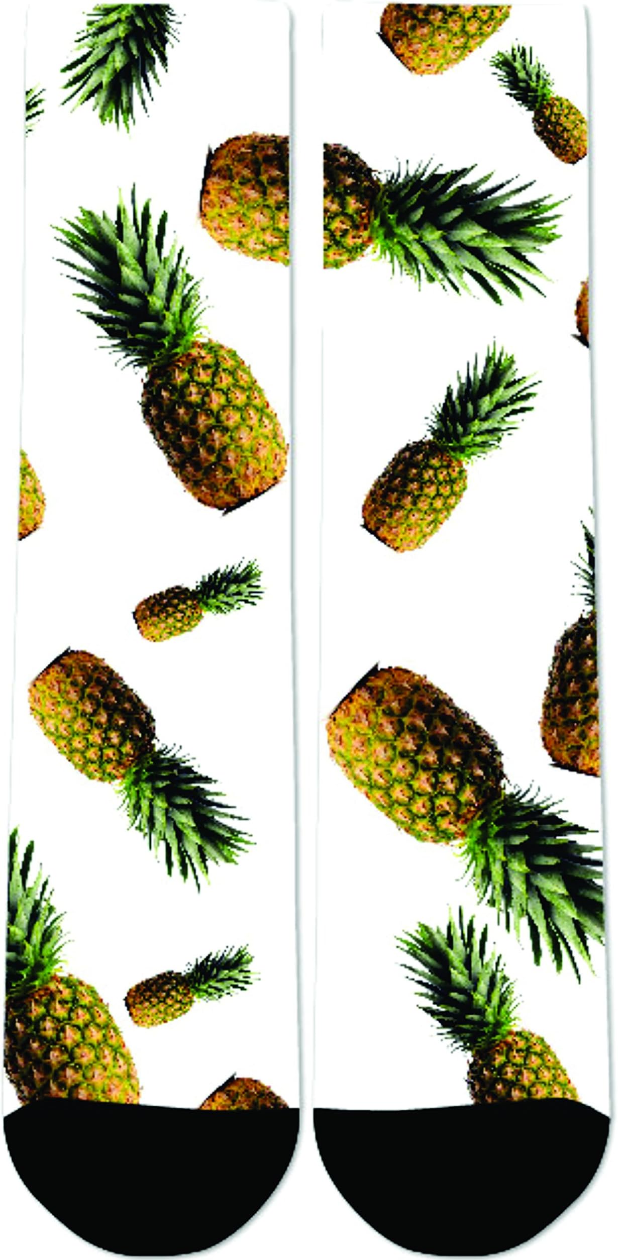 EliteDesignzz Men's Pineapple Ninja Custom Crew Socks