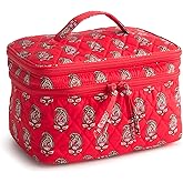 Vera Bradley Women's Premium Cotton Brush Up Cosmetic Case