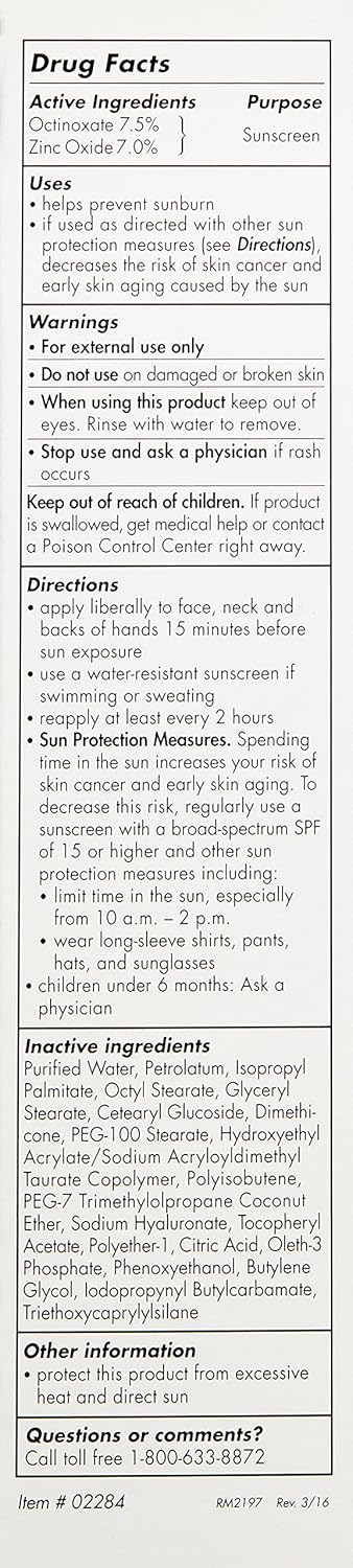 EltaMD UV Facial Moisturizing Sunscreen Broad-Spectrum SPF 30+ with Hyaluronic Acid, Non-Greasy, Mineral-Based Face Sunscreen with Zinc Oxide, 3 oz: Premium Beauty
