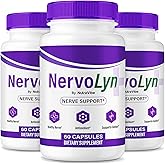(3 Pack) NervoLyn – Official Nervo Lyn Advanced Nerve Support Supplement | Premium Formula with Natural Ingredients for Nerve Comfort, Balance & Nerve Care | Easy-to-Take (180 Capsules)