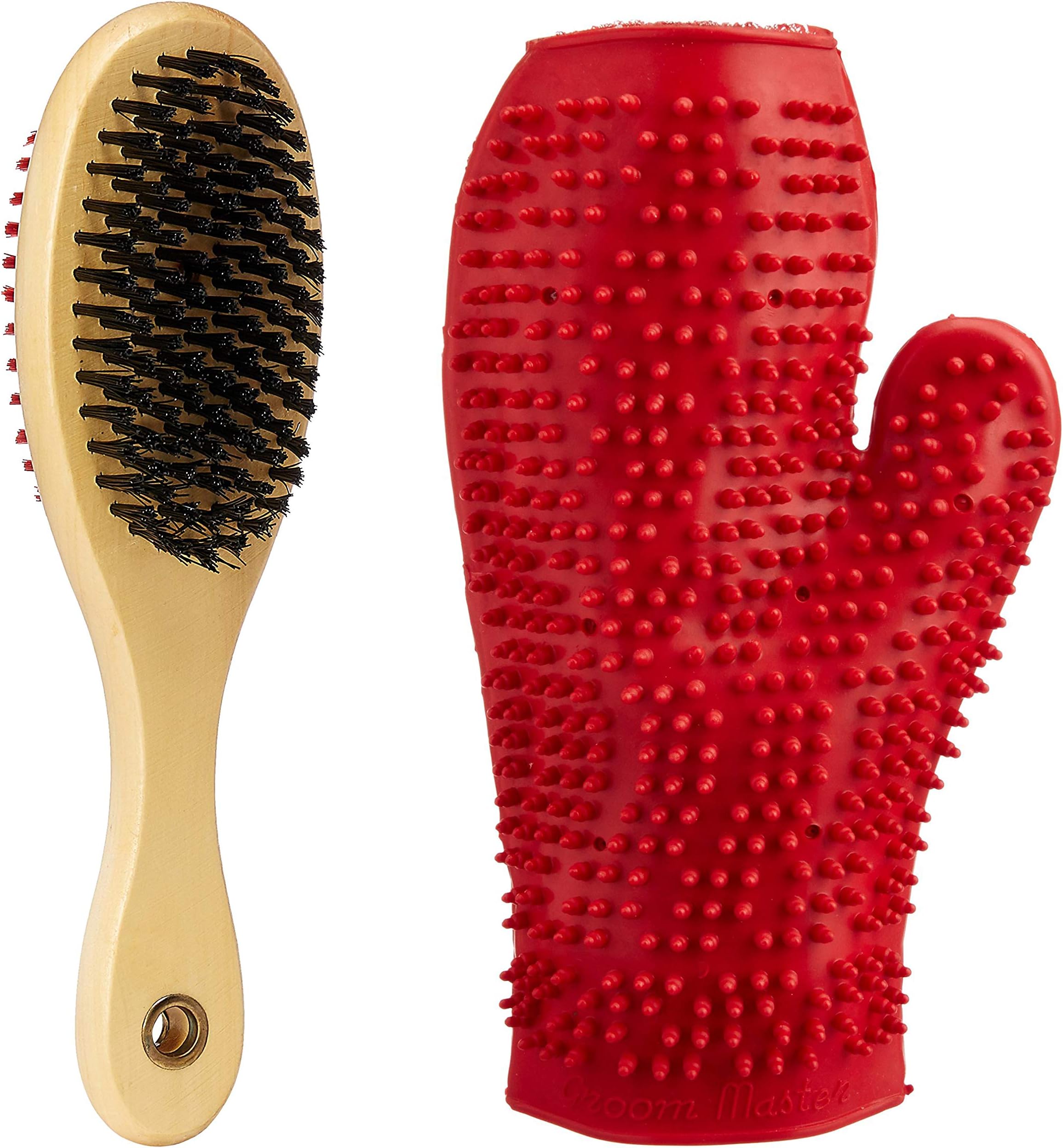 Choostix Combo of Dog Brush Double Side & Dog Bath Glove