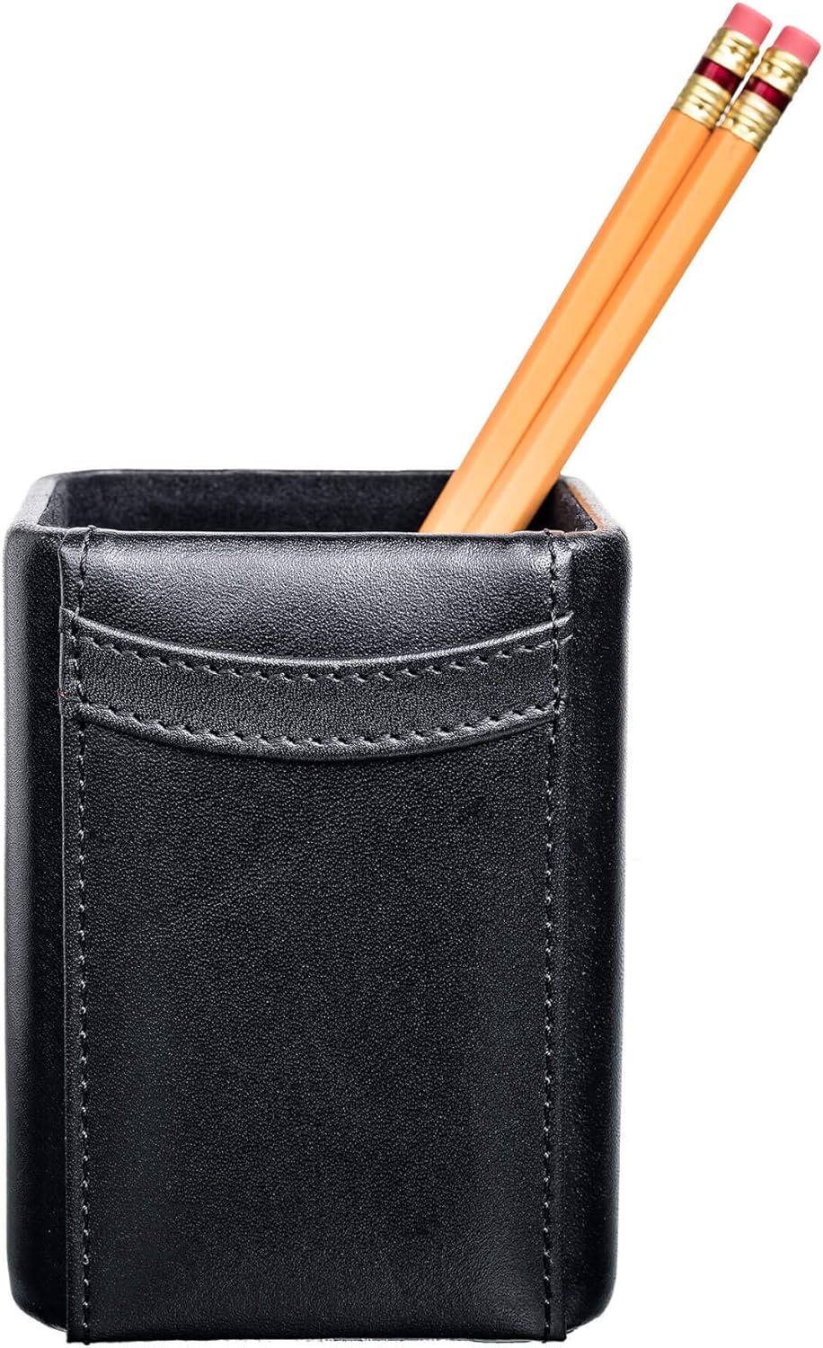 Dacasso Pencil Cup, Black Desk Tidy Pen Holder