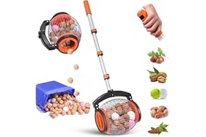 DDSNTY Nut Gatherer Acorn Picker Upper Pecan Picker Upper, Picker Upper Roller for Walnut Pine Cone Hickory Chestnuts Sweet Gum Tree Ball Tennis Ball Golf, Objects 3/4'' to 1-1/2'', 55 inch Adjustable