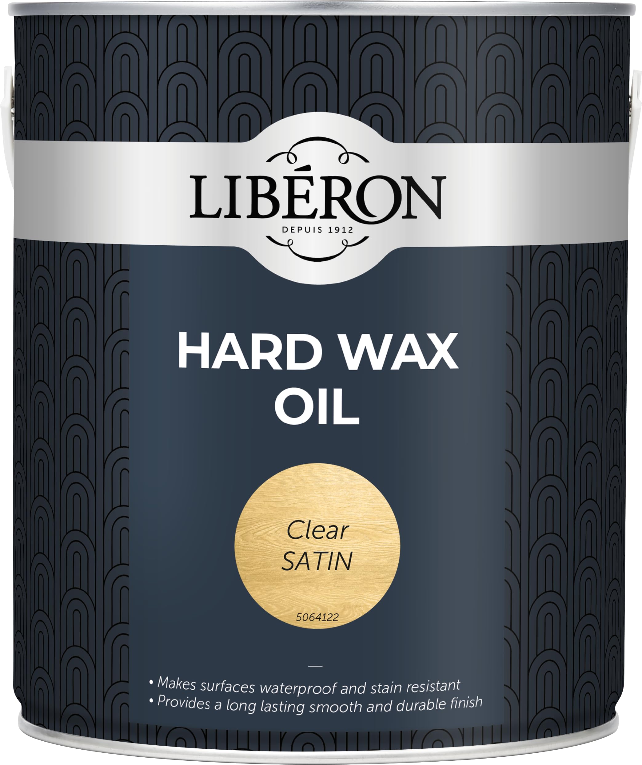 Libéron Hard Wax Oil - Superior Protection to Flooring & Furniture - Waterproof & Stain-resistant - Perfect For Kitchens & Bathrooms - Clear Satin - 2.5 Litres
