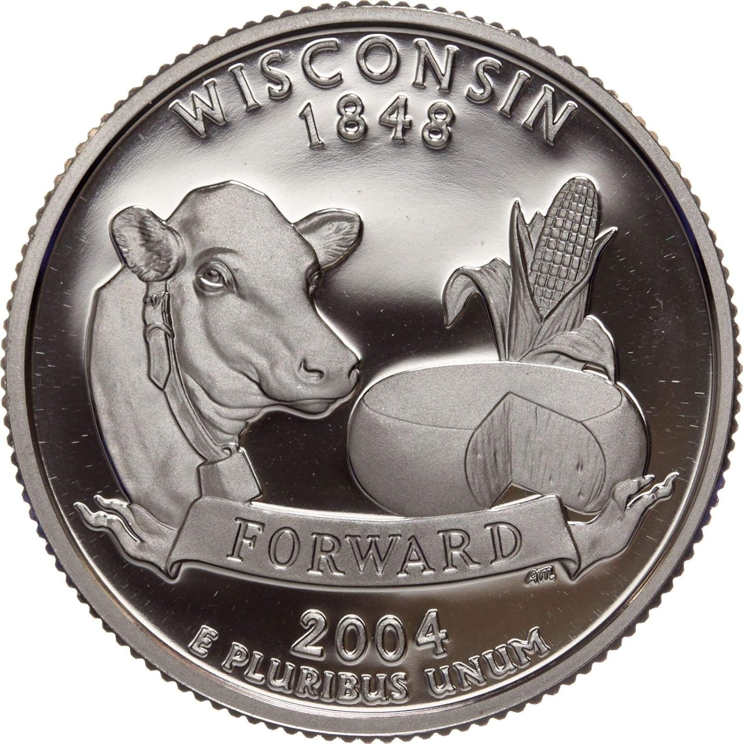2004 S Wisconsin State Clad Proof Quarter Pf1 At Amazon S Collectible Coins Store