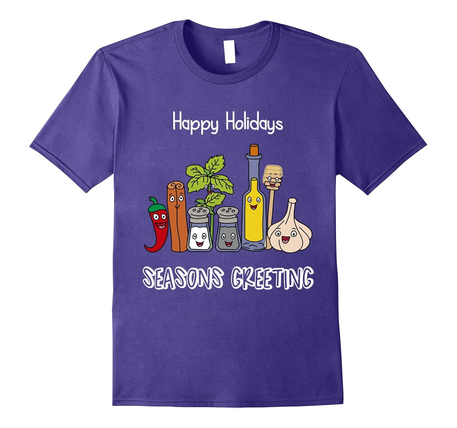 Happy Holidays Seasons Greetings Funny Christmas Pun T-Shirt-ANZ