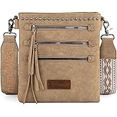 Montana West Crossbody Bags for Women Multi Pocket Cross Body Bag Purses with Guitar Strap